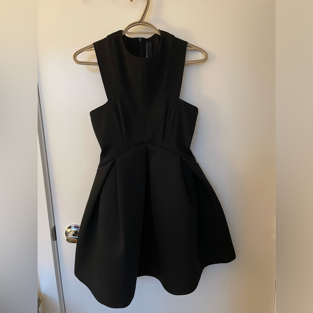 AQ/AQ black mini dress
